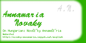 annamaria novaky business card